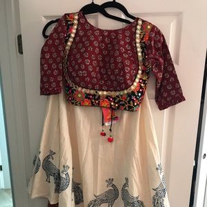 Beautiful Indian dress lehenga chaniya choli with beautiful dupatta. Mirror work